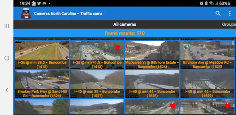 Cameras North Carolina Traffic android App screenshot 3